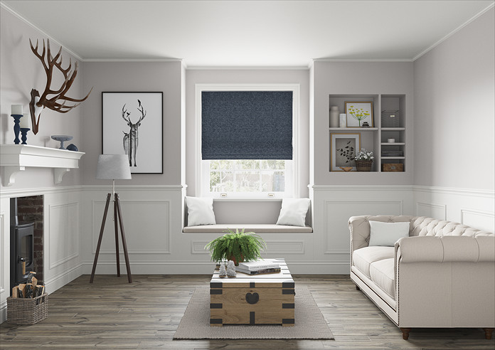 Rya, Sapphire - Twist&Fit Roman Blind - Image 5